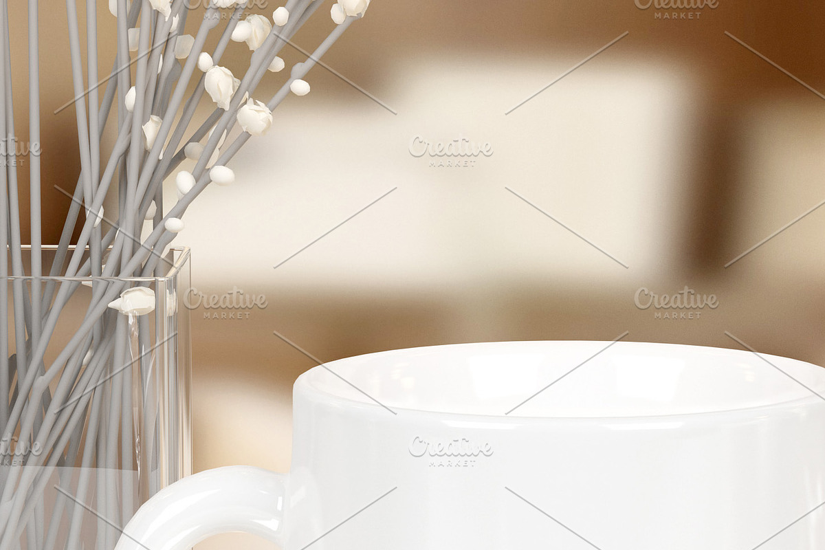 Mug White Mockup, Coffee, a Product Mockup by Milan Mockup (Photo 2 of 4)