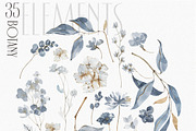 Watercolor clipart Winter tenderness, an Object Illustration by ArtMaslyana (Thumbnail 2 of 10)