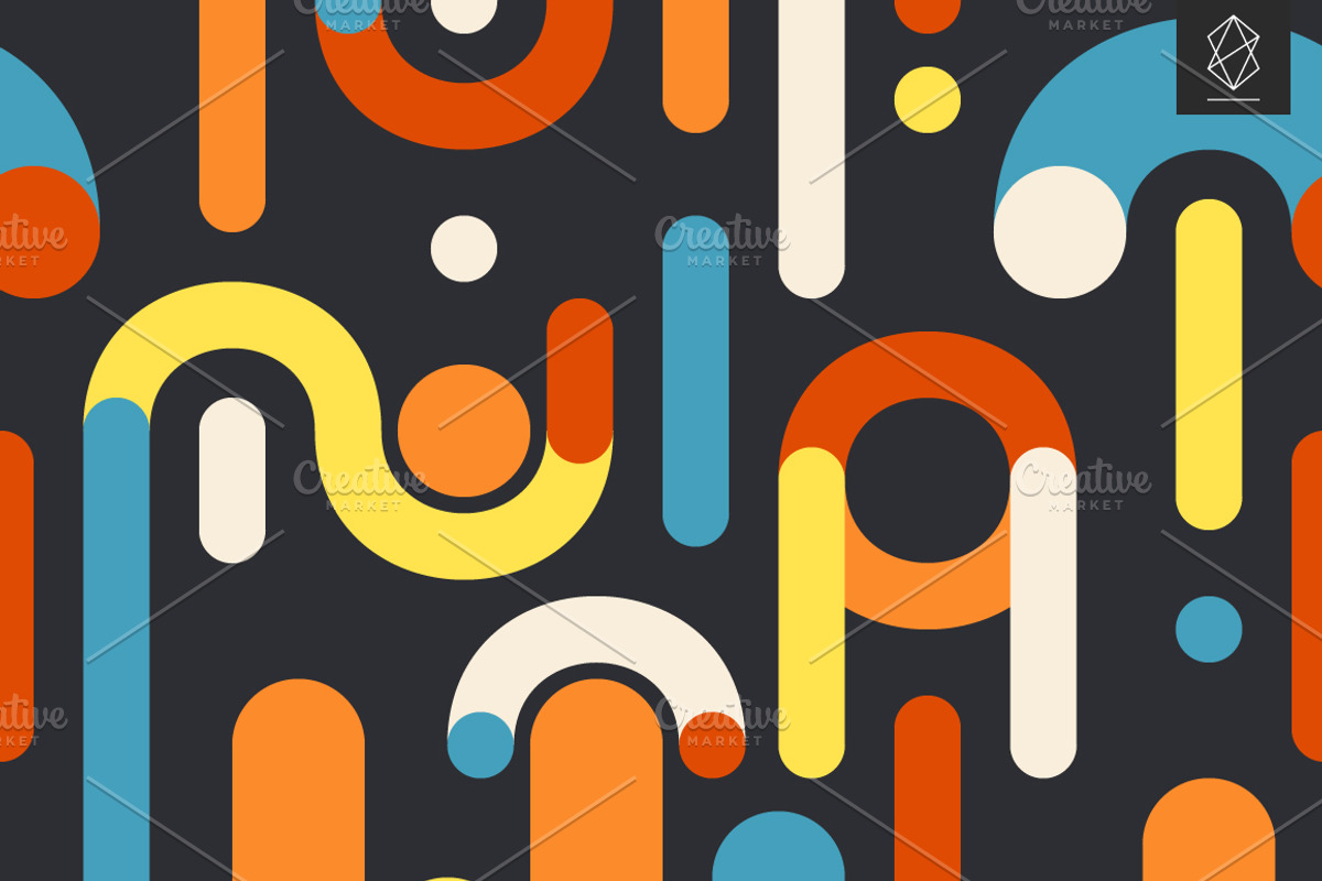 Geometric brevity seamless patterns, a Pattern Graphic by Yury Velikanov (Photo 11 of 11)