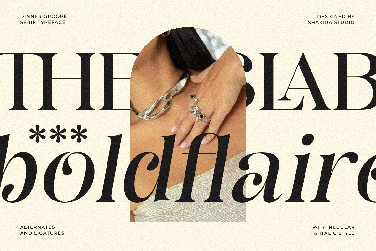 Dinner Grope - Classy Display Serif, a Serif Font by Shakira Studio (Photo 3 of 10)