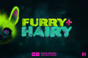 Furry + Hairy Photoshop Brushes, a Brush Add-On by Tim Hankins Design (Thumbnail 1 of 5)