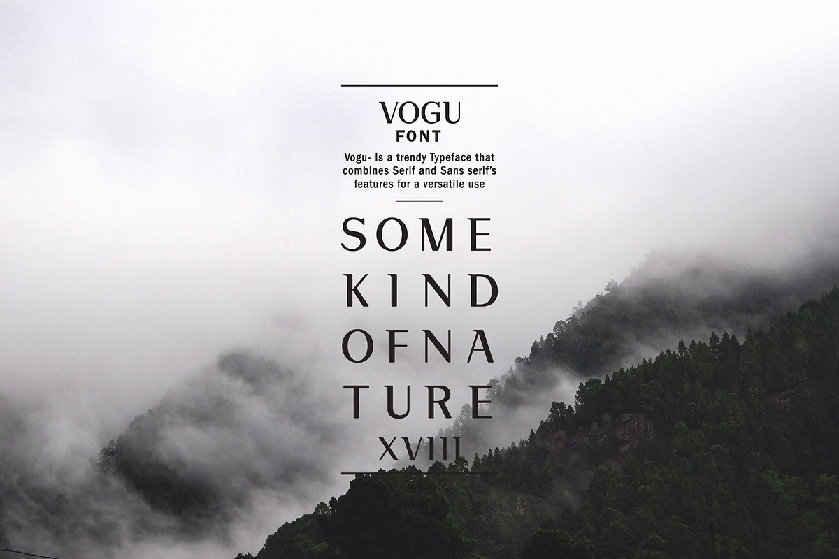 Vogu-Font | With 5 Free Mockups preview 2