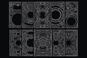 10 mecha poster template
