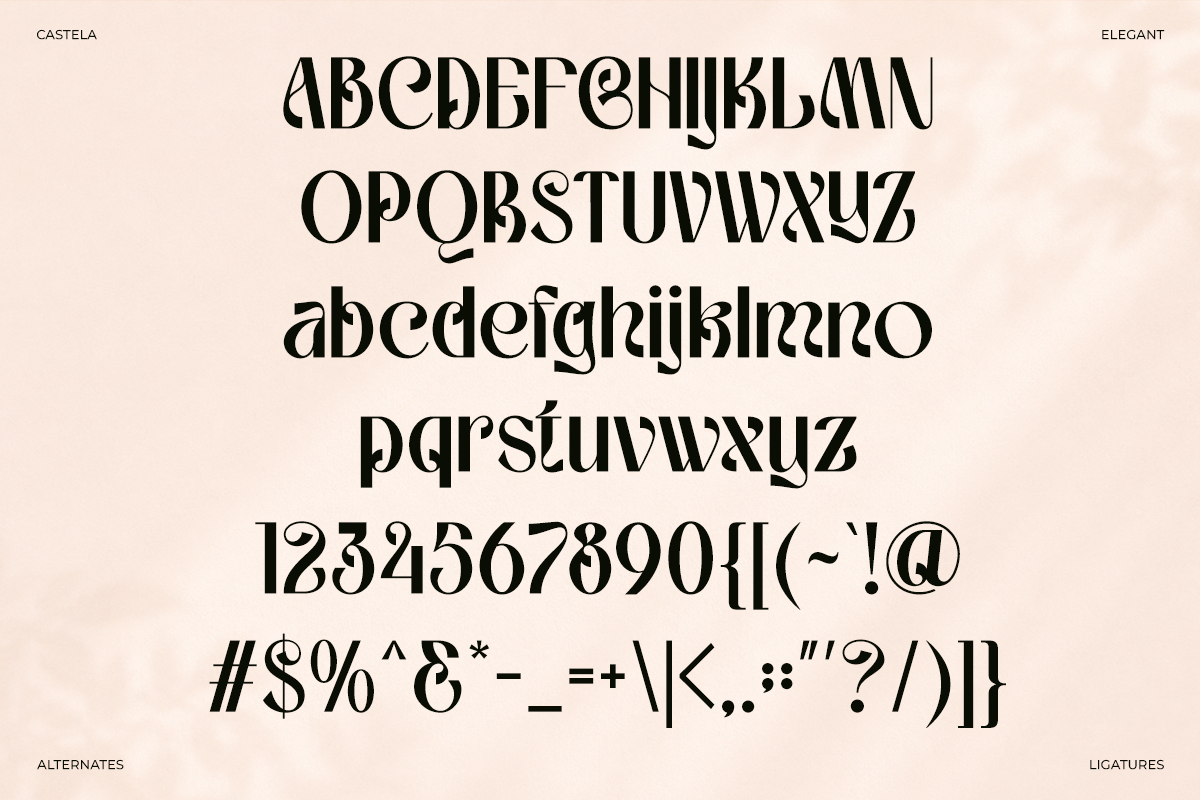 Castela - Elegant Luxury Sans Font, a Sans Serif Font by Font Liner (Photo 9 of 10)