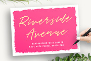 Riverside Avenue, a Script Font by Mats-Peter Forss (Thumbnail 1 of 8)
