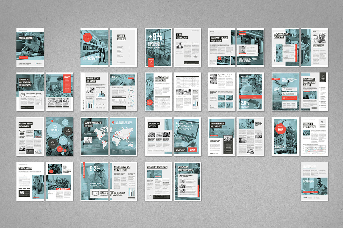 Annual Report, a Brochure Template by TypoEdition (Photo 4 of 4)