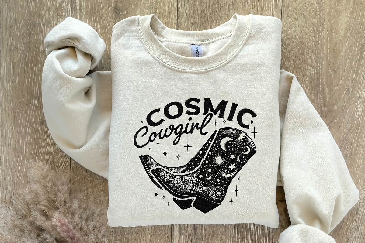 Retro Cosmic Cowgirl PNG, Western, an Illustration by SharpMarketplace (Photo 8 of 9)