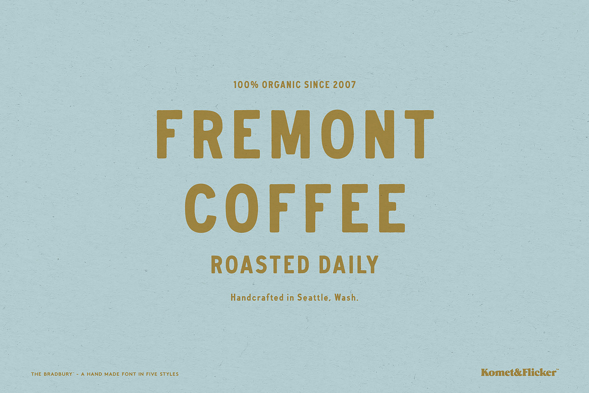 The Bradbury - A Hand Drawn Font, a Sans Serif Font by Komet & Flicker (Photo 4 of 12)