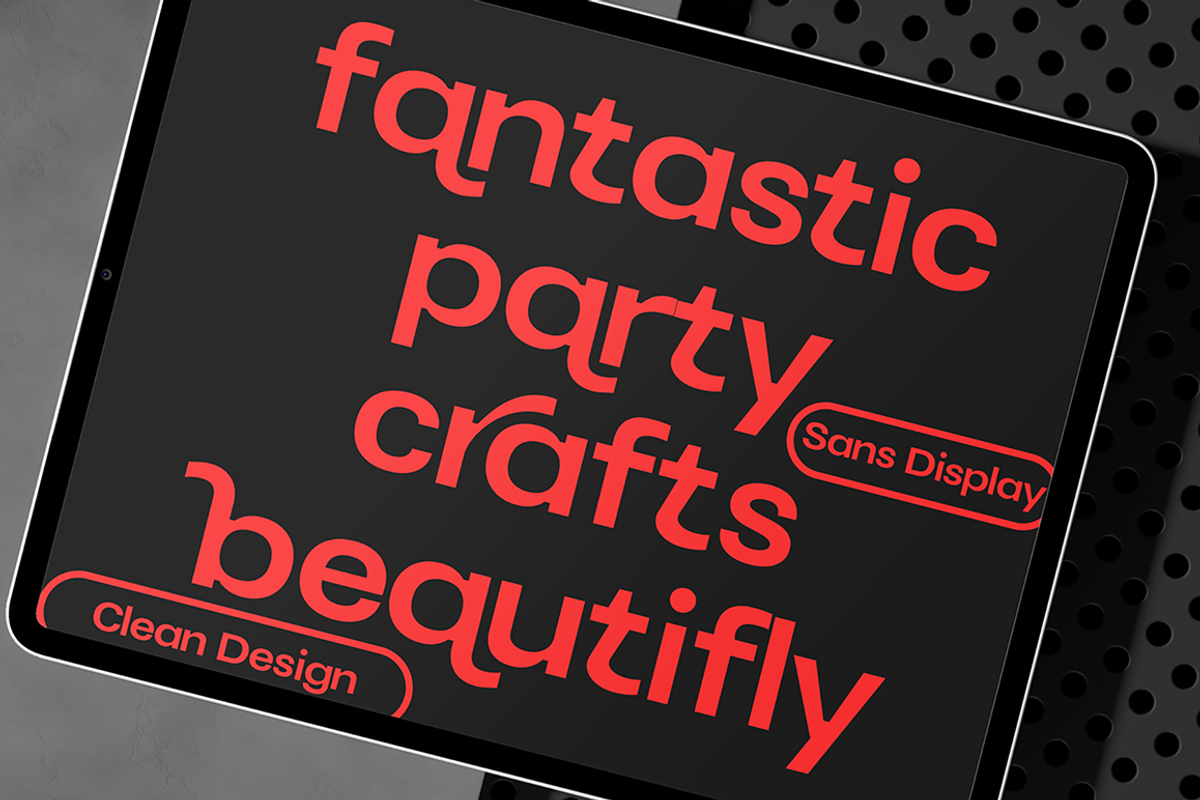 Trabat Display, a Sans Serif Font by studiobasic (Photo 10 of 11)