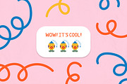 CUTE LITTLE MONSTERS clipart set, a Decorative Illustration by LiiaLonn Studio (Thumbnail 5 of 5)