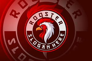 Rooster logo template