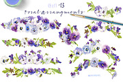 Pansies-Design pack, an Illustration by watercolorwild.graphics (Thumbnail 6 of 10)