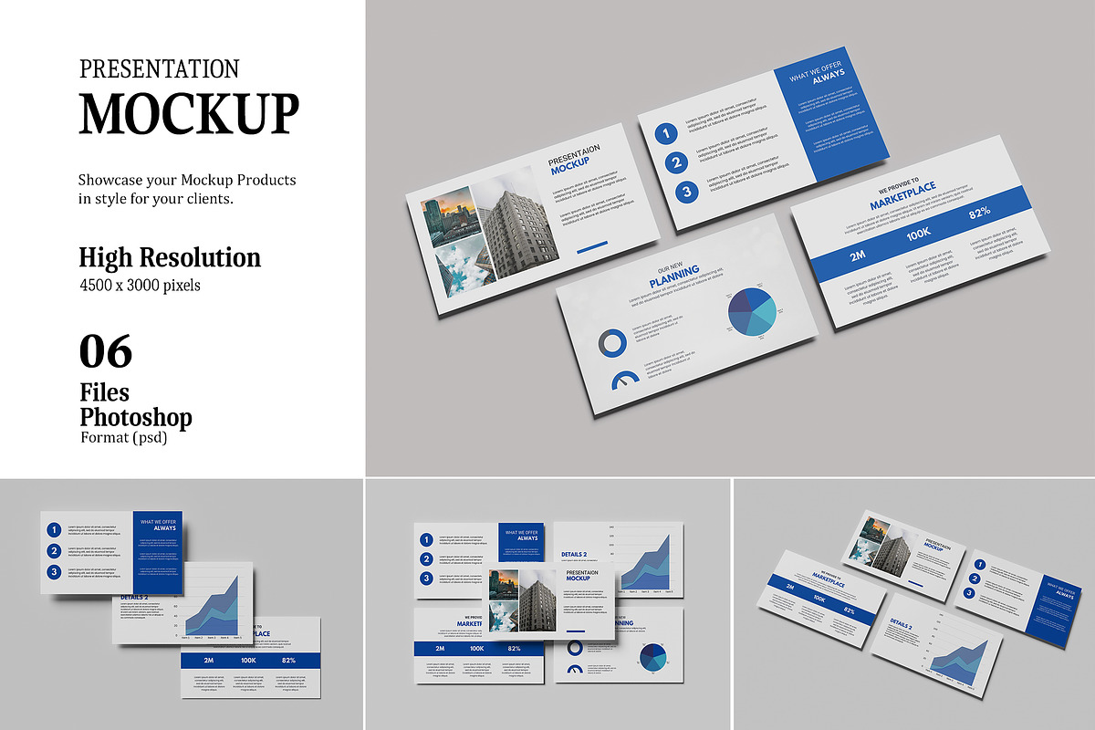 Presentation Mockup, an Advertising Mockup by AndikaGraphic (Photo 1 of 7)
