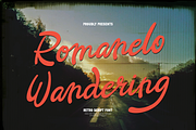 Romanelo Wandering | Retro Script, a Font by gracetype_studio (Thumbnail 1 of 12)