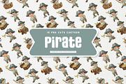 Friendly Pirate Kid Cute Cartoon, a Person Illustration by Gohsantosa (Thumbnail 2 of 4)