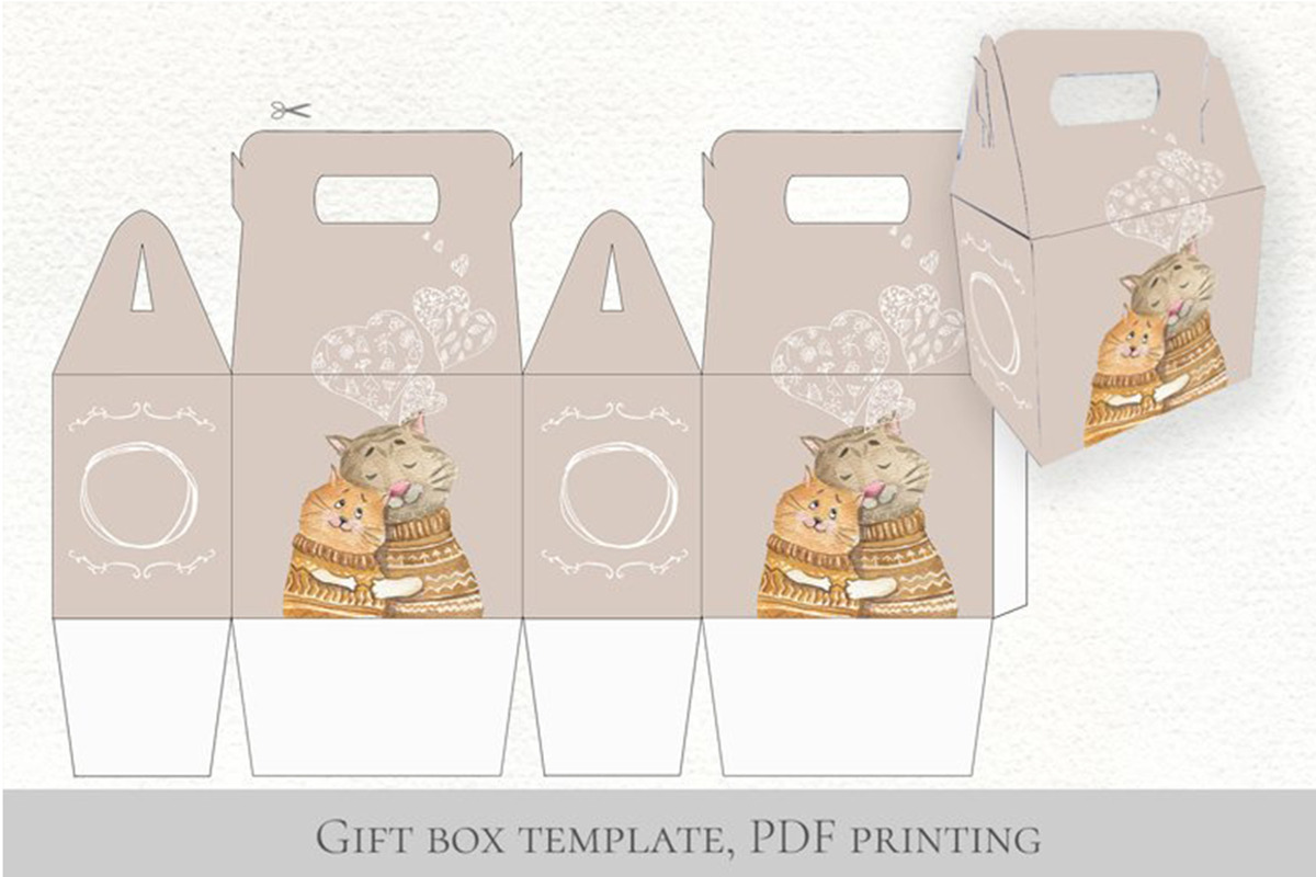 Cute animals in warm winter fabric, an Animal Illustration by Love Watercolor Store (Photo 4 of 8)