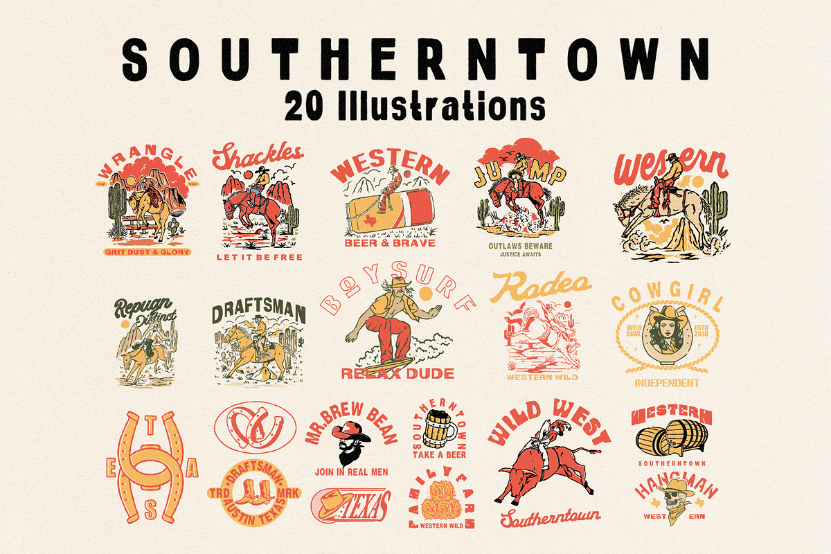 40 Illustrations & Fonts use, an Object Illustration by Southerntown (Photo 4 of 4)