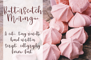 Butterscotch Meringue / a sweet font