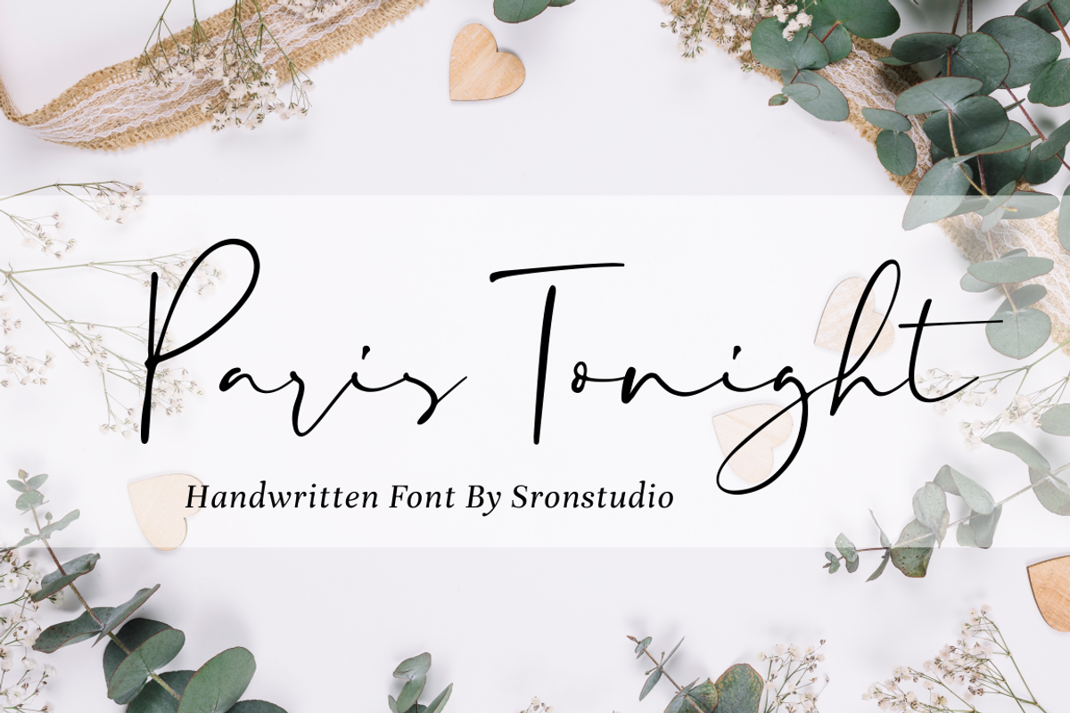Paris Tonight - Script Font