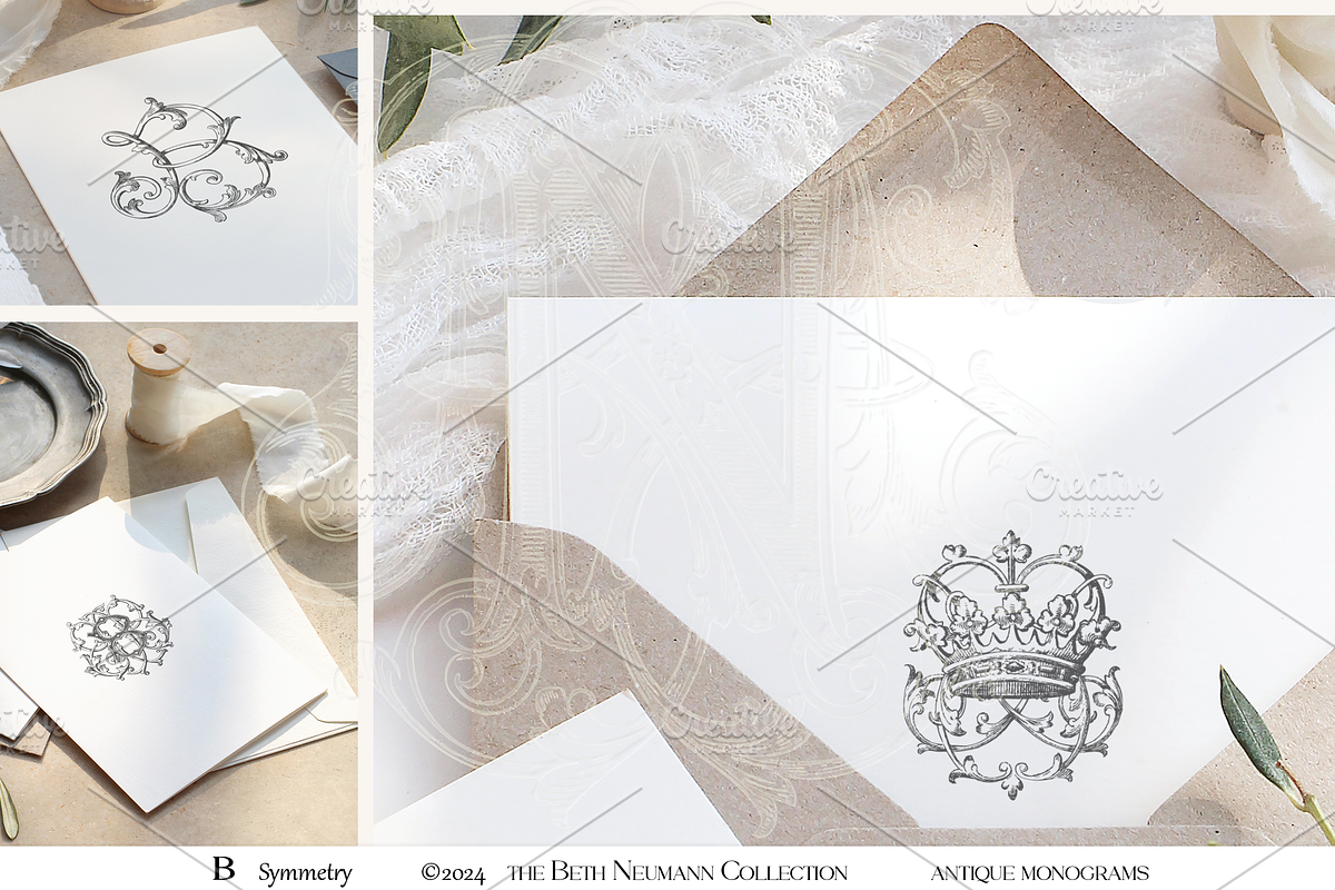 Antique Vintage Monogram B Initial, an Object Graphic by Antique Monograms (Photo 2 of 4)