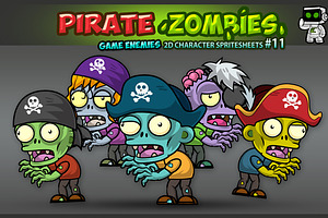 Pirates Zombies Character Sprites
