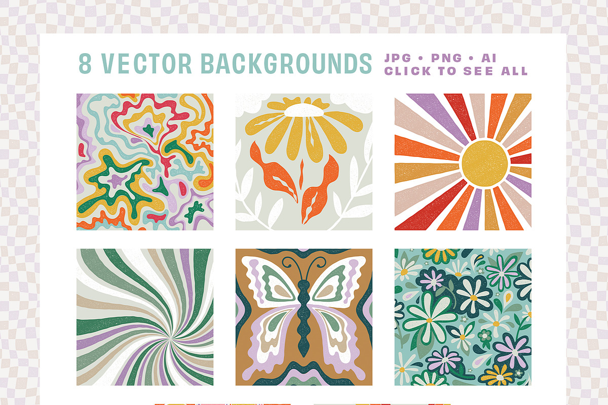GROOVY Patterns & Backgrounds, a Pattern Graphic by Anugraha Design (Photo 8 of 9)