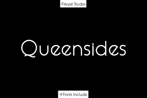 Queensides – Elegant Sans, a Sans Serif Font by Fikryal Studio
