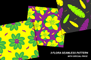 Exotic hand drawn flowers pattern, a Pattern Graphic by VL Shop (Thumbnail 6 of 6)