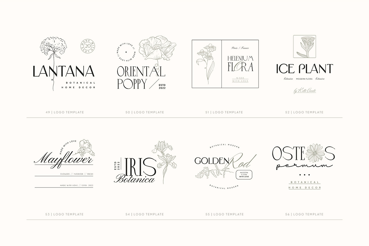 Modern Botanica | Logo Kit, a Branding & Logo Template by KetteCreate (Photo 14 of 18)