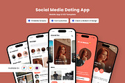 Bonds - Social & Dating Mobile App, an App Template by productype1 (Thumbnail 1 of 5)