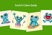 Bundle of Frog Vector Icons, an Emoji Icon by Creative Stall (Thumbnail 5 of 12)