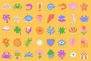 Summer. Vector illustrations, prints, a Graphic by venimo (Thumbnail 5 of 11)