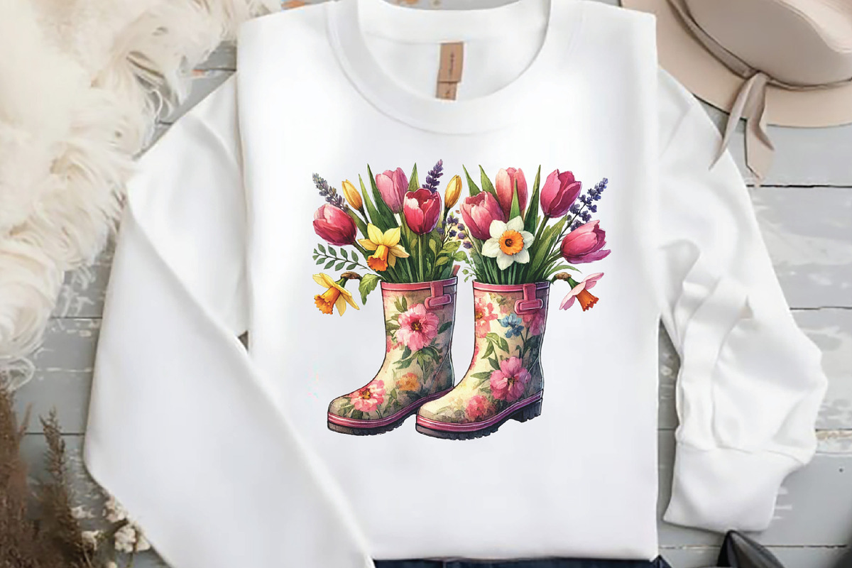 Watercolor Cozy Spring Sublimation, an Illustration by DreamCafeArt (Photo 5 of 5)