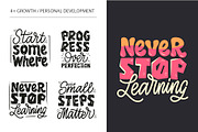 Handwritten Motivational Quote Set, an Object Graphic by Lettering_Logo (Thumbnail 2 of 16)