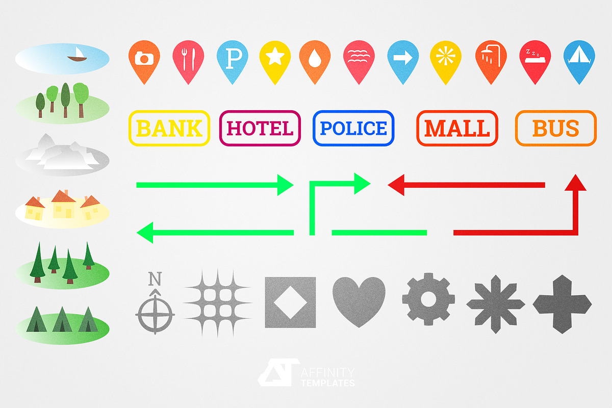 Map Creator Kit - Affinity Designer, an Object Graphic by Affinity Templates (Photo 2 of 3)