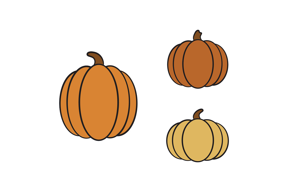 Simple Clean Fall Pumpkin SVGs, a Graphic by PinkHouseCollection (Photo 2 of 3)