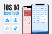 iOS 14 Premium Home Screen Icons, an Icon by Totora Studio (Thumbnail 1 of 6)
