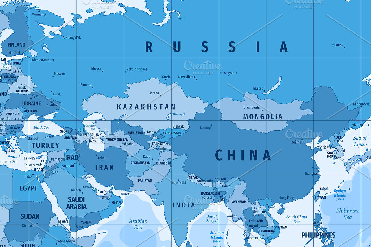 High Detailed Political World Map, an Illustration by ilynx (Photo 8 of 8)