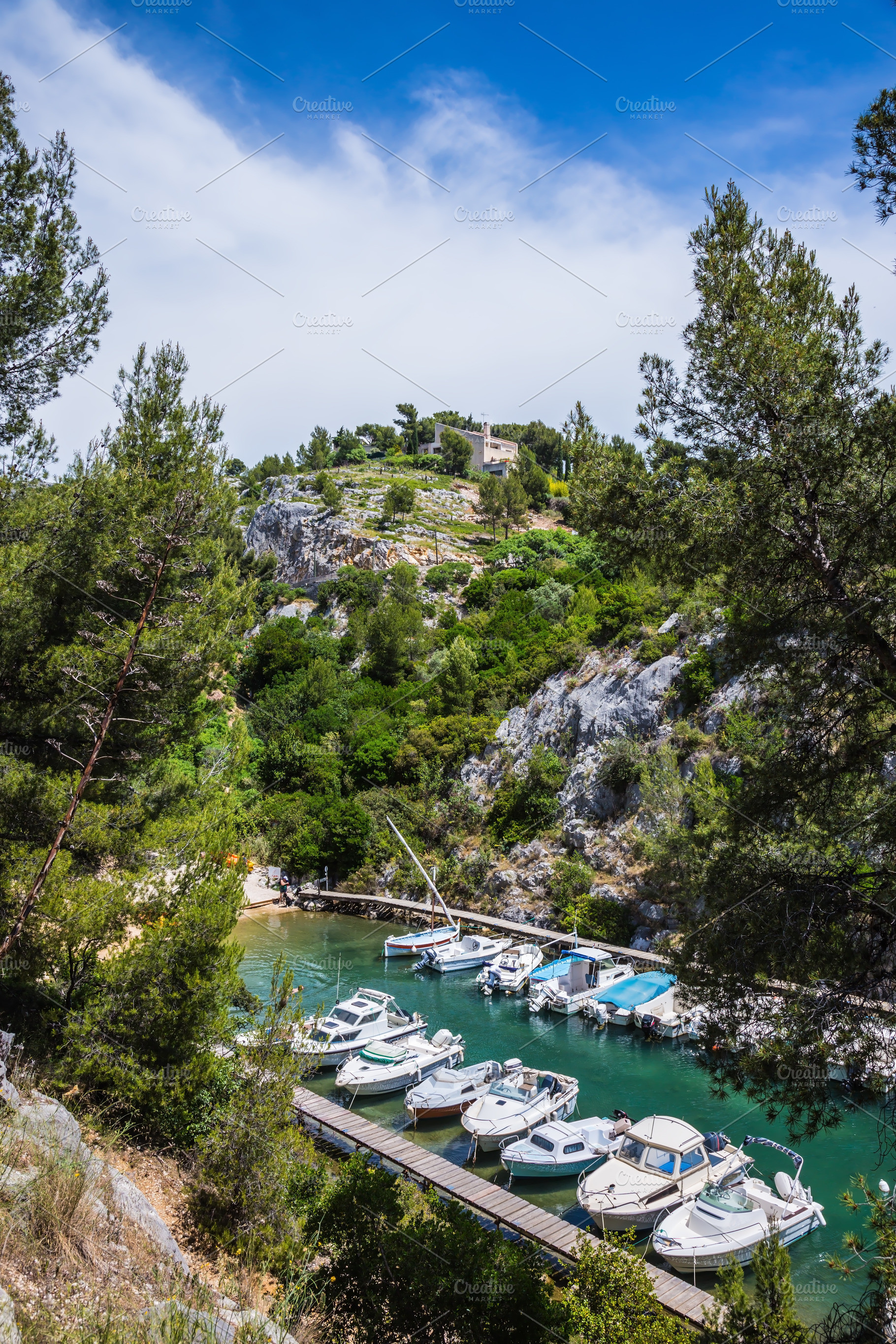 Small fjord in Calanque National Park, a Nature Photo by kavram