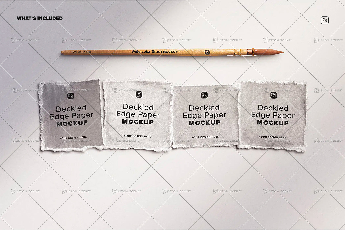 Sampling Deckled Edge Paper, a Product Mockup by Custom Scene (Photo 10 of 10)