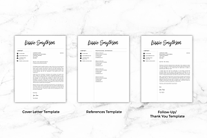 Resume Template/CV - Lizzie