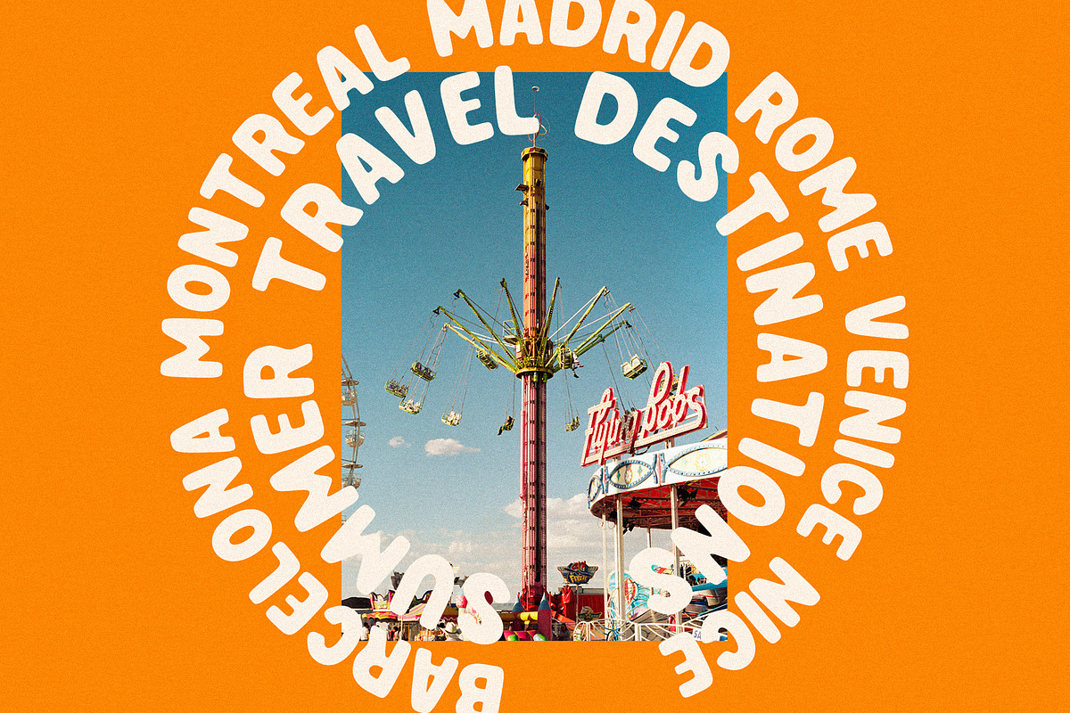 Sunny Valley - Vintage Retro Sans, a Sans Serif Font by Mikhail Fukurou (Photo 6 of 8)