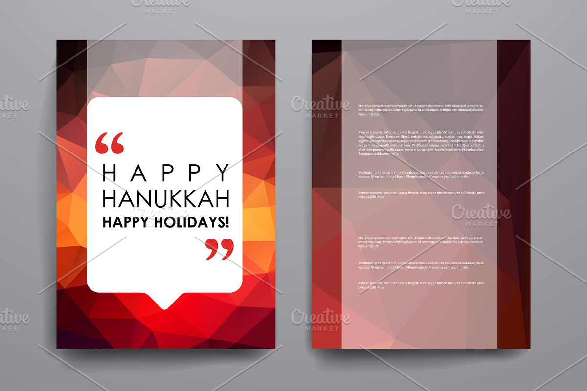 Hanukkah. 9 Brochure Templates, a Brochure Template by Palau (Photo 7 of 9)