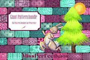 Pattern Bundle-Procreate Brushes, a Brush Add-On by MissPerfectKaos (Thumbnail 9 of 9)