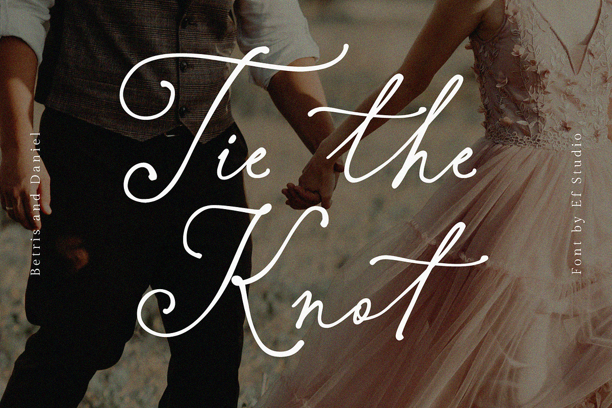 Betris & Daniel | Wedding Font, a Script Font by Ef Studio (Photo 3 of 19)