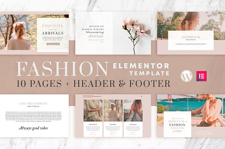 Fashion | Elementor Template Kit, an UI Kit Template by Touringxx Creative Studio