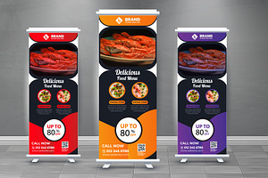 Creative Roll up banner design.