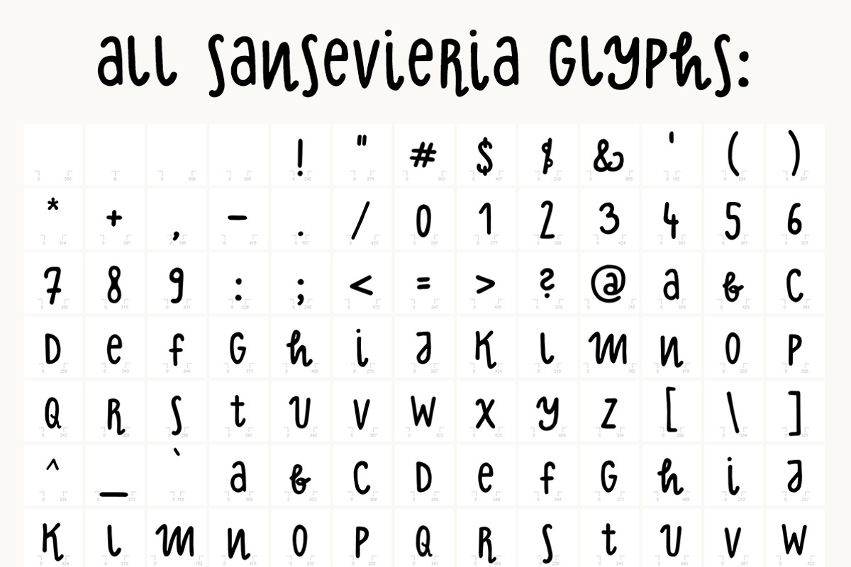 Sansevieria Display Font + Extras preview 8