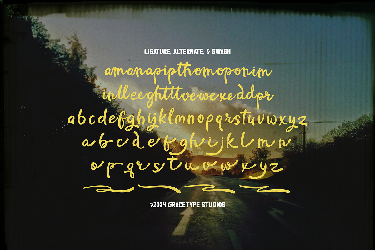 Romanelo Wandering | Retro Script, a Font by gracetype_studio (Photo 11 of 12)