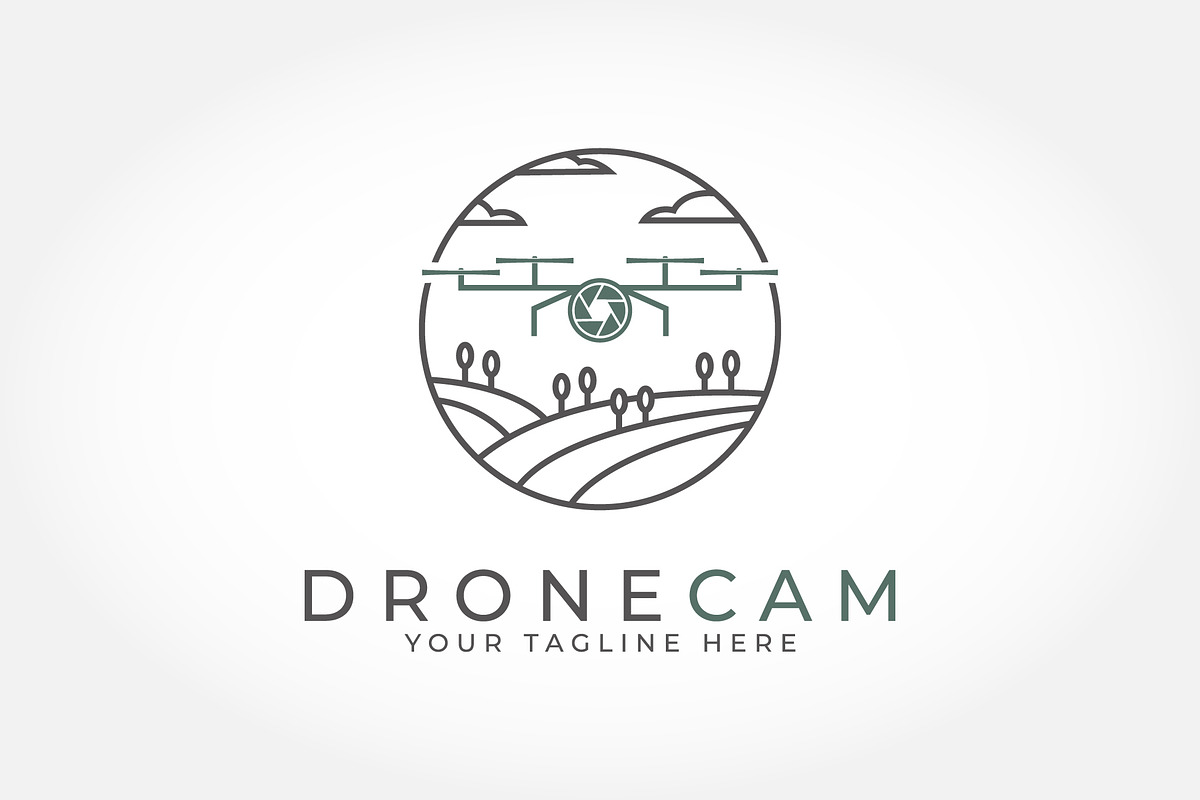 Drone logo, Farm Drone logo design, a Branding & Logo Template by PrastHF